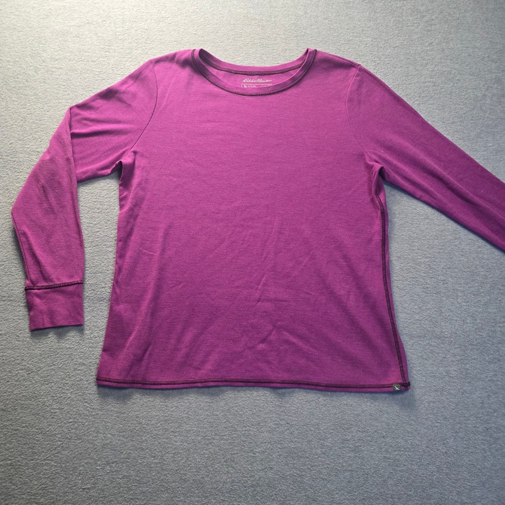 Eddie Bauer Long Sleeve Womens 2XL Magenta Purple Outdoor Performance Shirt